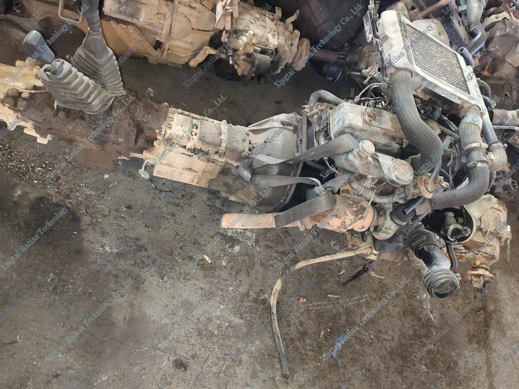 Used Diesel Turbo Engine 4D56 With 4WD Gearbox for Pajero L200 L300