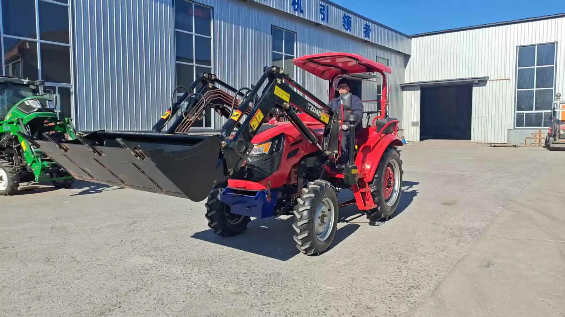 CE COC Multi-Purpose 4WD Farm Tractors Sunroof 40HP 50HP 60HP 70HP 80HP Compact Tractor with Front Loader for Europe All Terrain