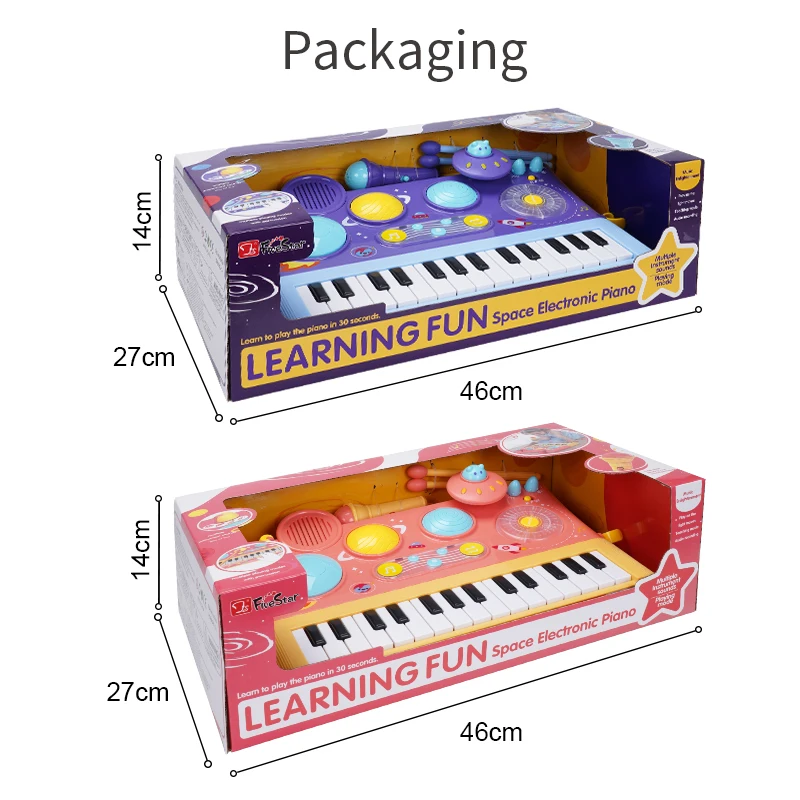 FiveStar Battery Operated Plastic Toy Gaming Keyboard Oriental Music Piano Instrument for Kids Musical Keyboard Toys