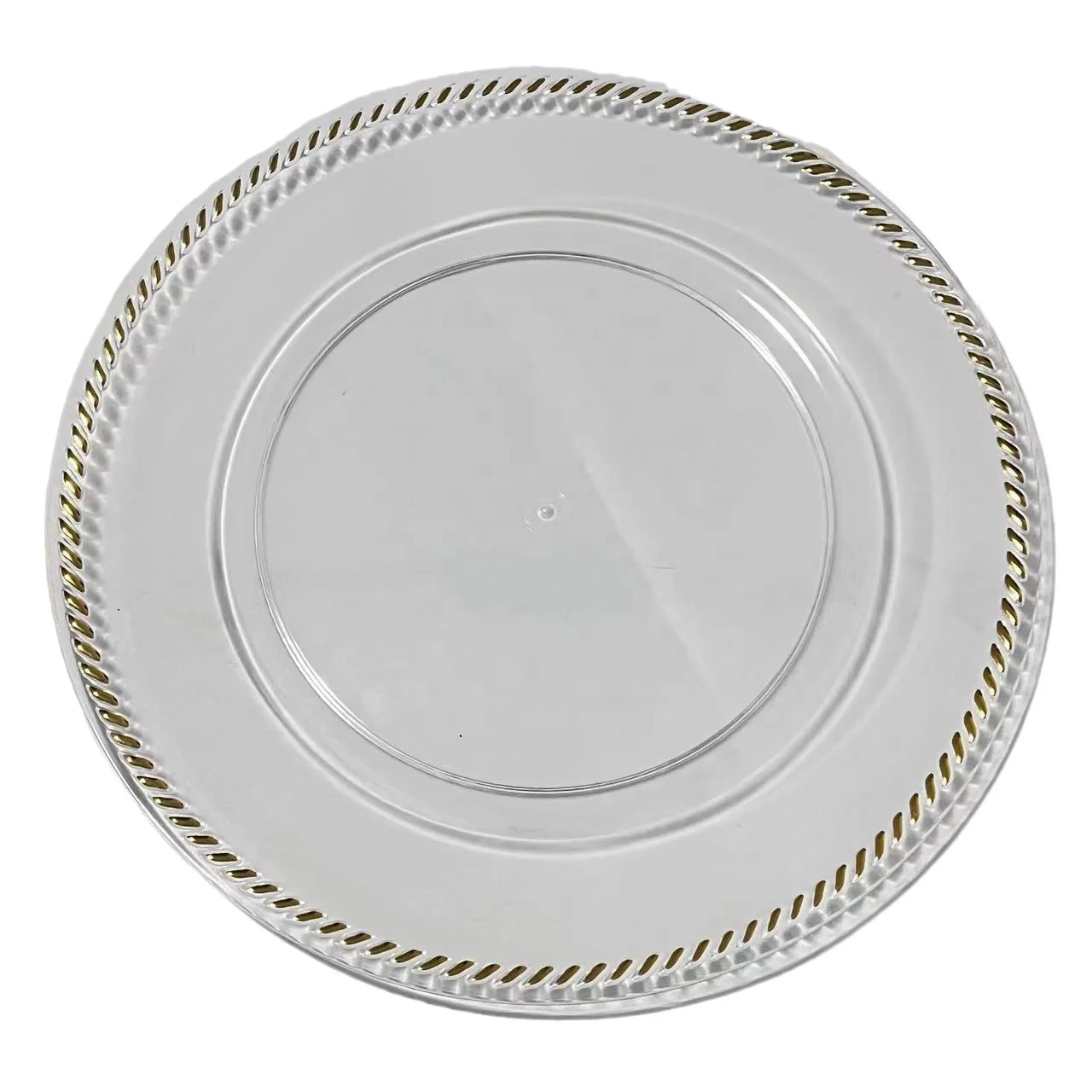 Clear Plastic Round Charger Plates 13 Inch Table Dinner Charger Plates ...