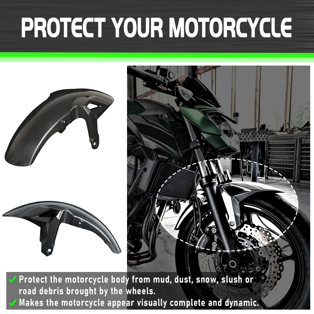 XXUN Motorcycle Accessories - Front Wheel Fender for Kawasaki