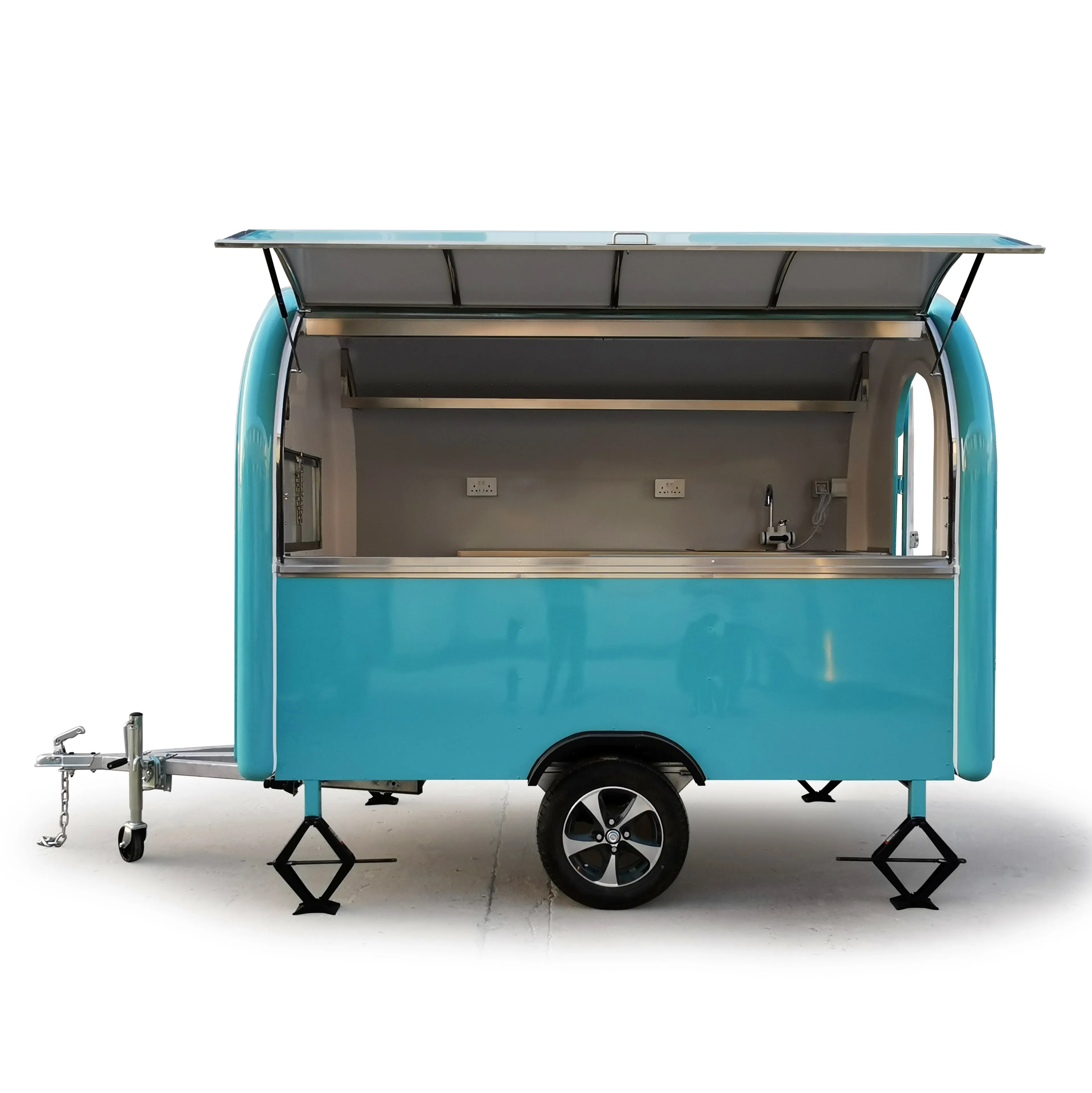 Outdoor Concession Food Trailer, Mobile Fast Food truck