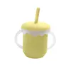 Yellow straw cup