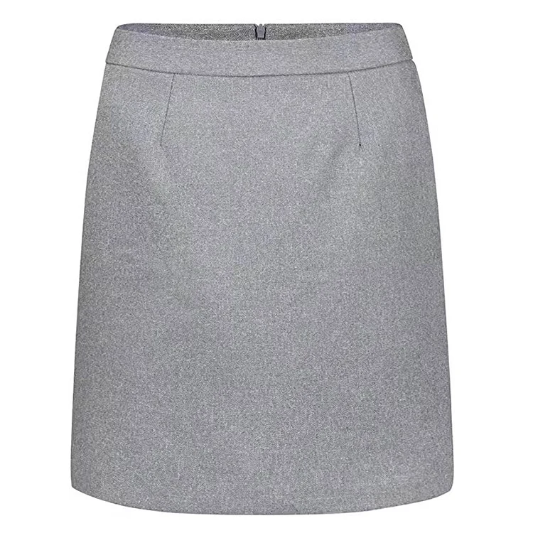 Grey Office Ladies Skirt Suits Sexy Jackets Business Slim Fit Suits for Women