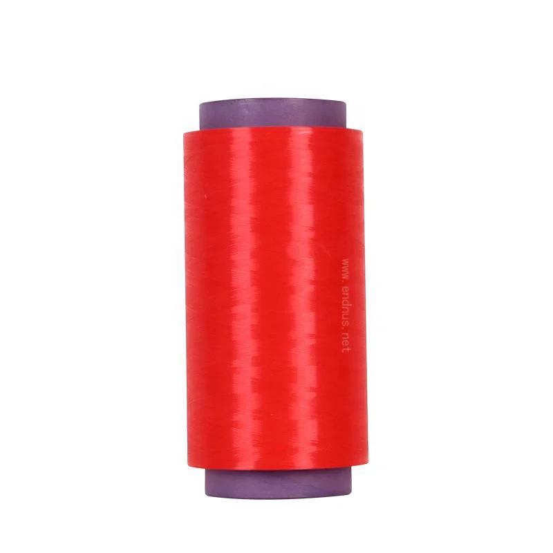 Высокопрочная низкоудлиненная многоцветная пряжа из UHMWPE