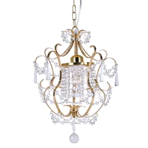Golden Decorative Romantic Beautiful Crystal Chandelier for Wedding Event Lighting NS-120281G