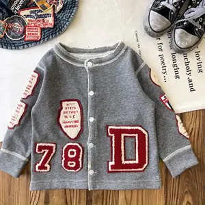 Customized Spring Autumn Japanese-style Children's Cotton Cardigan Sweater Clothes for Kids