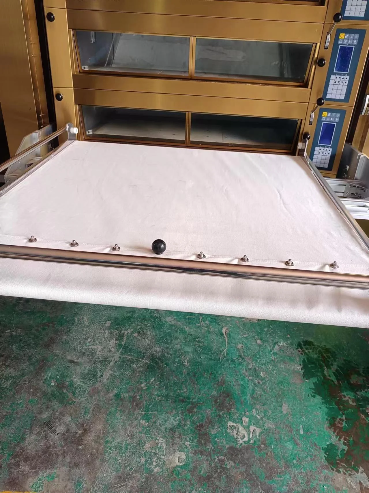 Bread Dough Canvas Roller Hand Manual Loading Automatic Baker Tray Rack Push Pull Tool Deck Oven Loader with for Bakery Supplier
