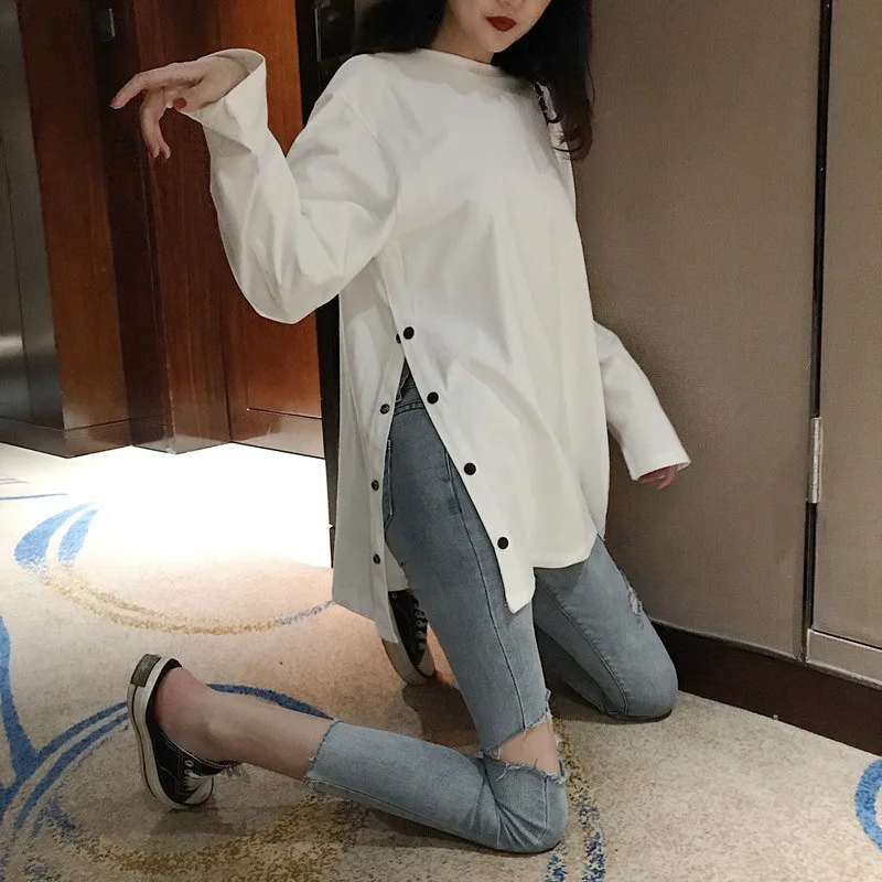 LUV IS TRUE★韓国★人気★NM SHIRRING LONG TEE 3色 ロンT ロングスリーブTシャツ BLACK | BABYMONSTER ONLINE SHOP