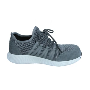 Shengjie High Quality Anti-hit Anti-stab Fashion Breathable Men's Fly Knit Steel Toe Safety Shoes