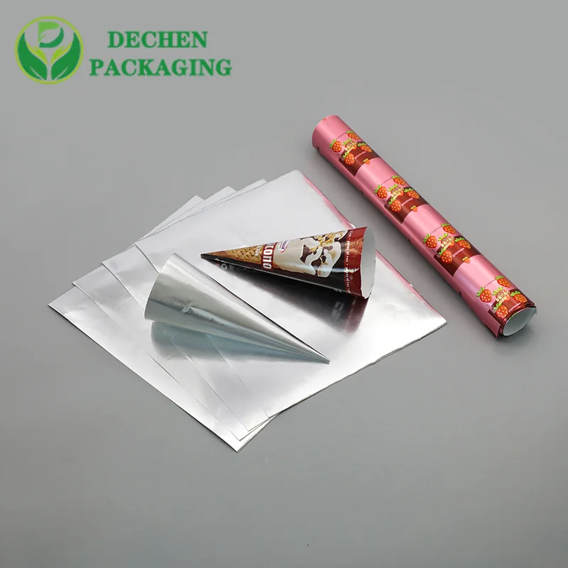 Foille d'aluminium pour le laminé de papier de foile de crème glacée