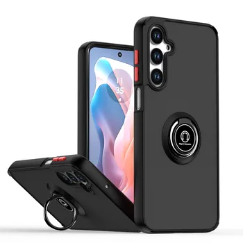 For Samsung A16 5G Mobile Phone Case Heavy Duty Shockproof TPU Cover with Ring Kickstand Holder Matte Finish Custom Cell OEM/ODM
