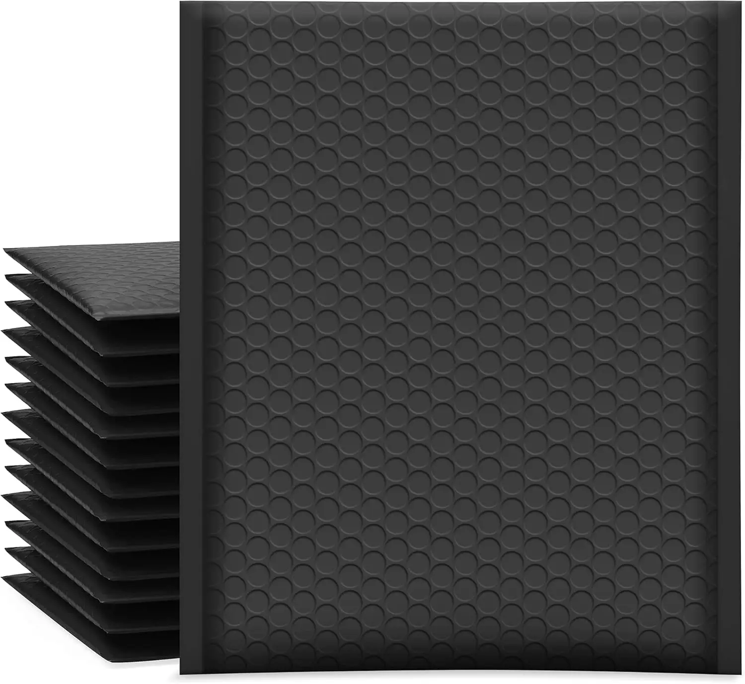High Quality Matt Black Co-extrusion Poly Bubble Mailer Eco-friendly Shipping Envelope in Stock Padded Envelope