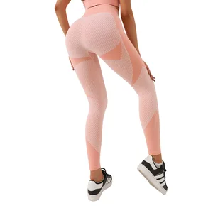Contrast Striped Fitness Yoga Legging for Women High Waist Elastic Tight Yoga Pants Quick Drying Sports Pants