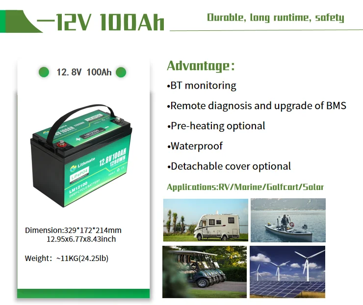 Lithmate Marine Rv Solar Deep Cycle 12v100ah Lifepo4 Battery Cost Performance 100 Ah Lithium Ion Batteries