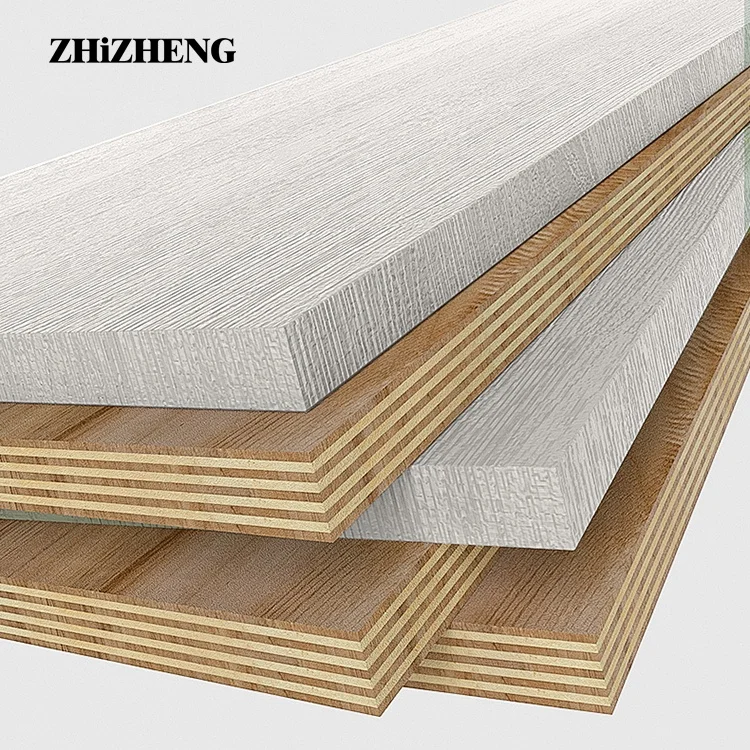 In Stock Industry Supplier Custom Colors Waterproof Melamine Plywood Laminated Mdf Board For Building Construction