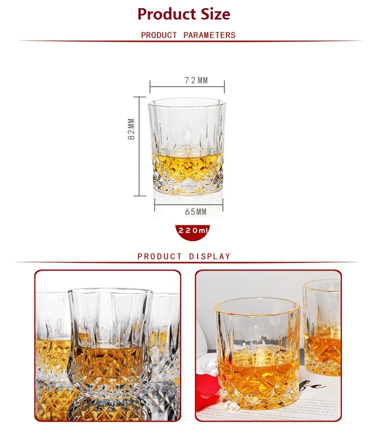 Cheap 220ml Personalized Logo Round Bottom Whisky Mug Circle Top Water