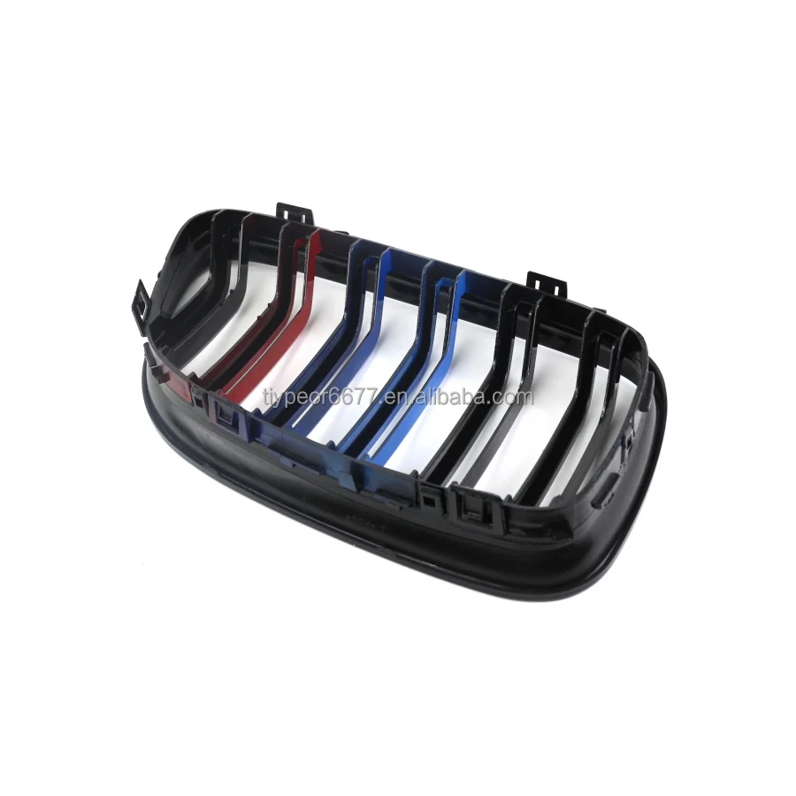 product tiypeor double slats gloss black kidney grille grill for bmw e90 e91 3 series 2009 2010 2011-9