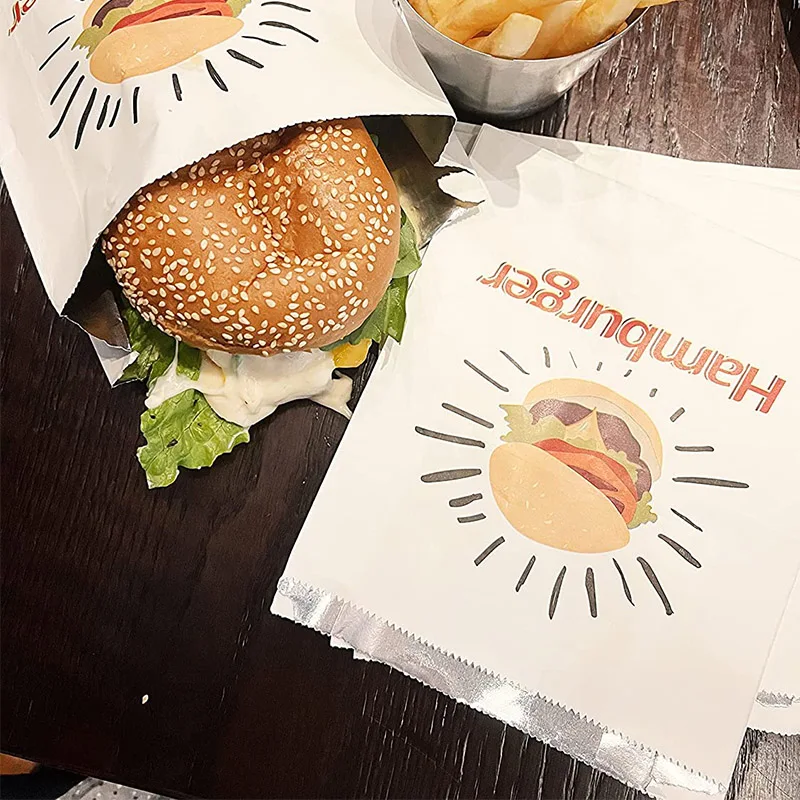 Doner sac kebab sac sandwich en papier Starbucks