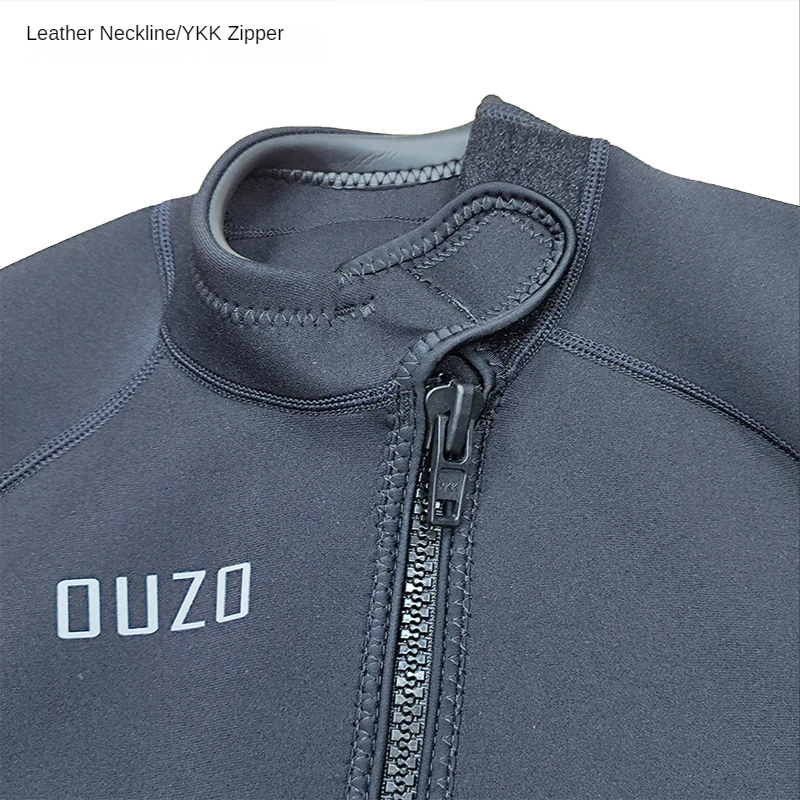 1.5mm Men Keep Warm Dive Skin Snorkeling Swimsuit One-Piece Neoprene Front Zipped Surfing Diving Wetsuit