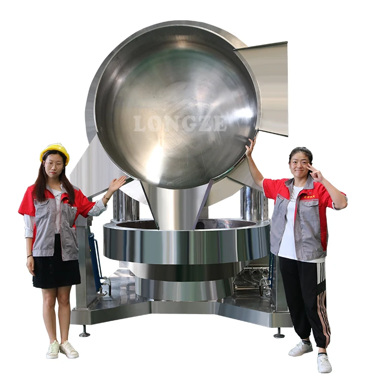 Automatically Control Mixing Speed Caramel Chili Sauce Cassava Flour Industrial Large Cooking Mixer Machine With Stirring