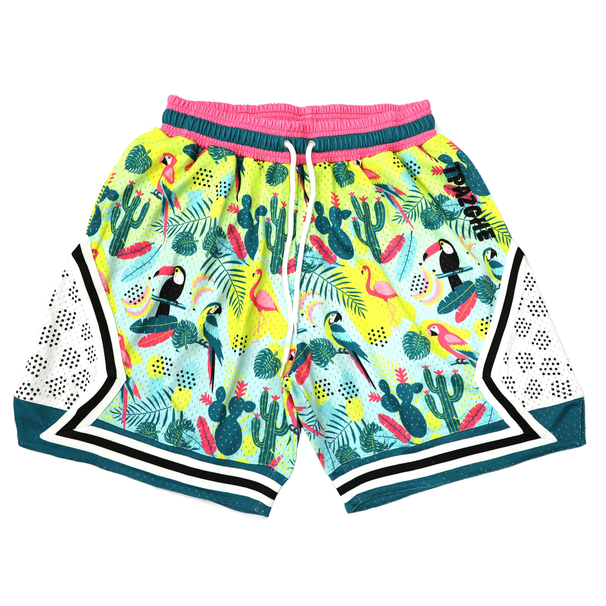 Blank Custom Logo Polyester Gym Mesh Sports Athletic Running Fitness Beach Basketball Jogging Unisex Plus Size Quick Dry