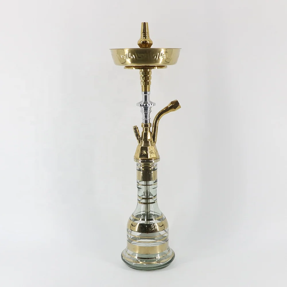 High Quality Golden Color Factory Made Egyptian Khalil Mamoon Hookah Wholesale Cheap Price KM Hookah