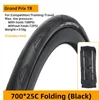 Black 700x25 Tubelss
