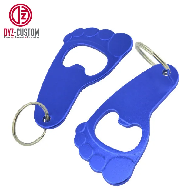 Promotional Aluminum Big Feet Shaped Bottle Opener Keychain Buy Aluminum Feet Shaped Bottle
