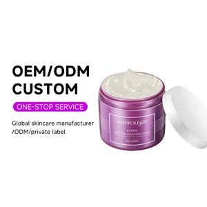 Custom Organic Natural Peptide Moisturizing Hydrating OEM Korean Facial Skin Care Beauty Product Mud Clay Sleeping Face Mask