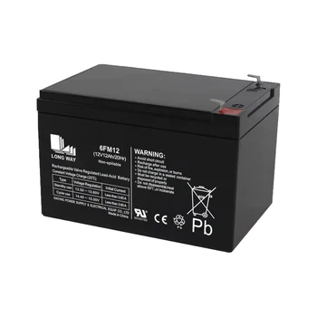 Reliable 12V12AH AGM GEL Technology Control Instrument Battery for Home Appliances Small Toys Storage Long Life 6FM12 Series