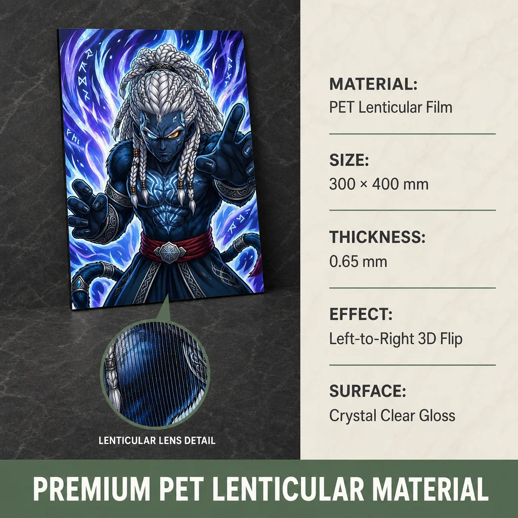 Wholesale 3D Lenticular Anime Posters and Other 3D Motion Paintings Changing Pictures PET Material Made in Zhejiang
