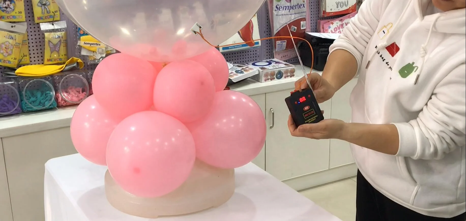 Wireless Remote Control Balloon Exploder Kit for Parties