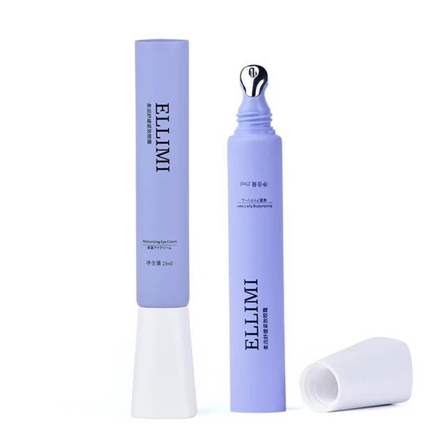 10g 15g 20g  Empty PE Plastic Eye Cream Soft Squeeze Tube with Metal Applicator