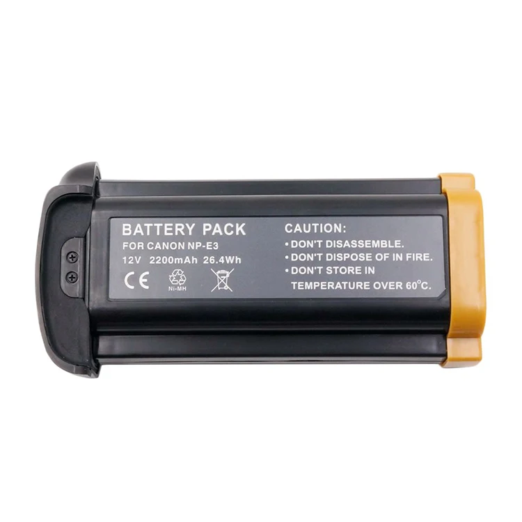 HSU – batterie de remplacement pour appareil photo numérique Canon 2200D Mark II Mark II N 3Ds Mark II, 3mAh, NP-E3 NP E1 NPE1