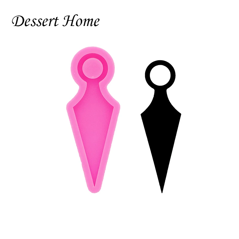 Knife Keychain DIY Self Defense Weapon Silicone Mold for Resin Art