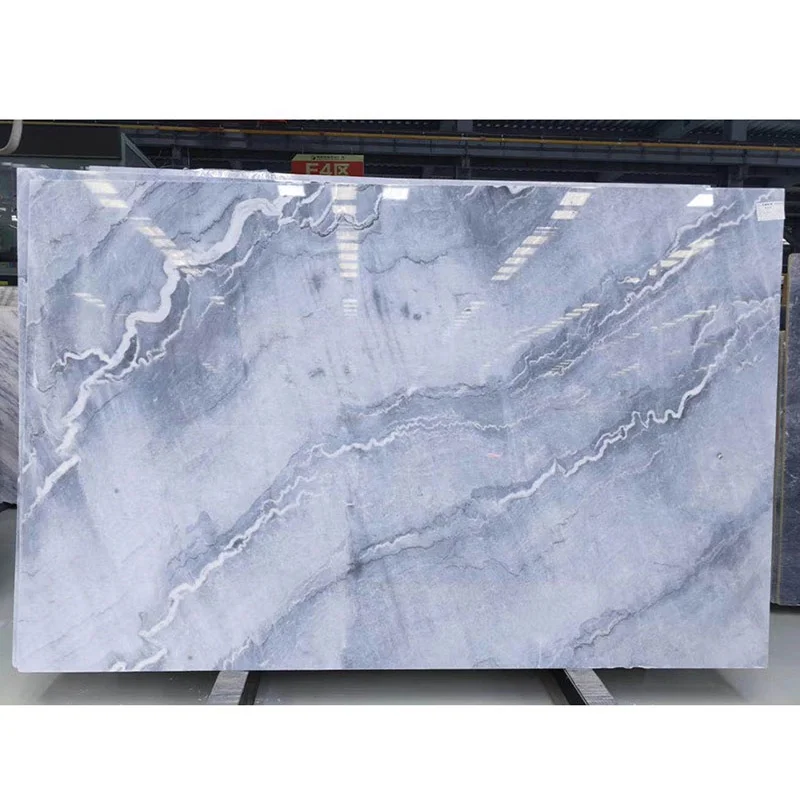 Đá cẩm thạch xám Bruce tự nhiên hiện đại, đá xám sông dày 3 cm, đá cẩm thạch đánh bóng khổ lớn dành cho ốp sàn và tường khách sạn