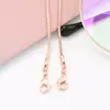 Cadena de hueso de serpiente (oro rosa con cierre de silicona)