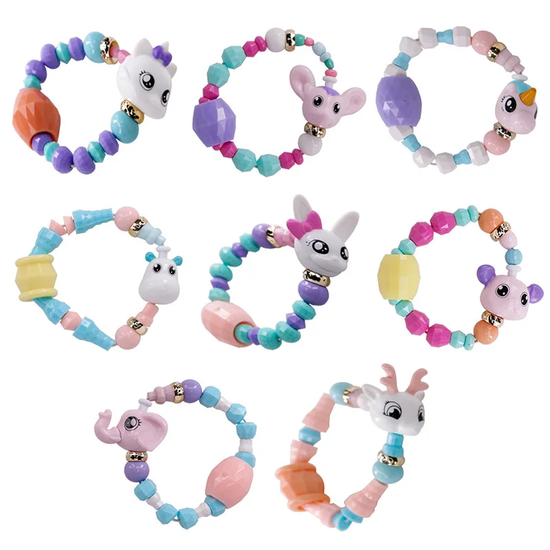 Lot De 2 Colliers Et Bracelets Enfant – Animaux Et Fleurs En Bois – Perles Colorées – Bijoux Pour Filles Et Garçons
