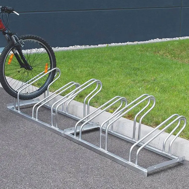 Outdoor Steel Bike Rack Stand Outside Urban Street Road Aluminum Bike ...