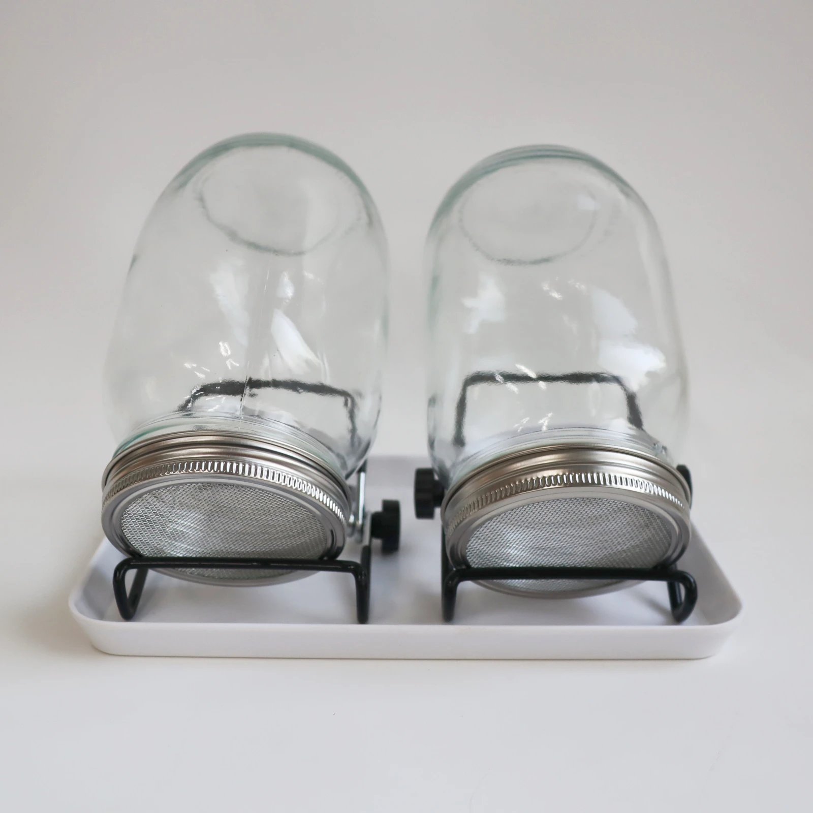 Wholesale Mason Jar Sprouting Kit Ceramic Drip Tray Stainless Steel