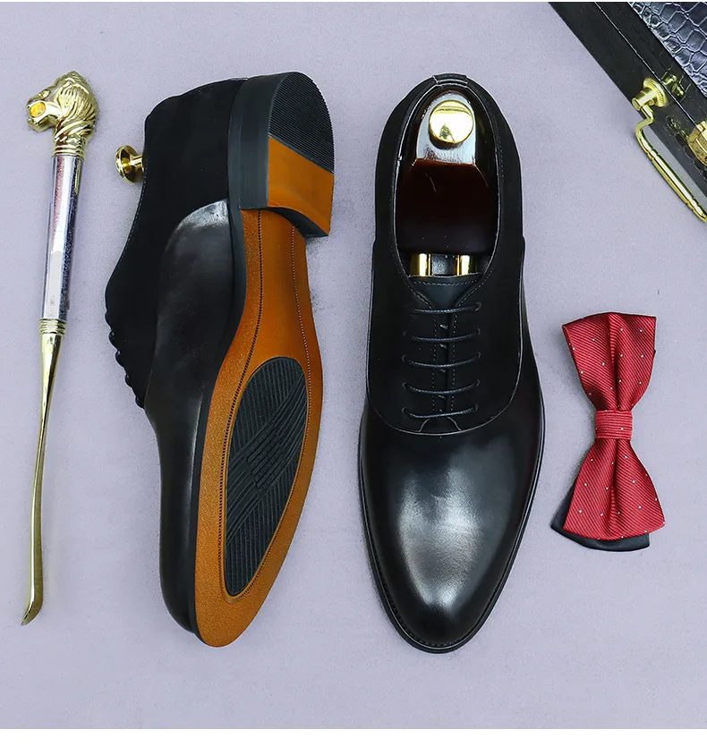 Luxury Men's Business Shoes - Genuine Leather Dress Shoes