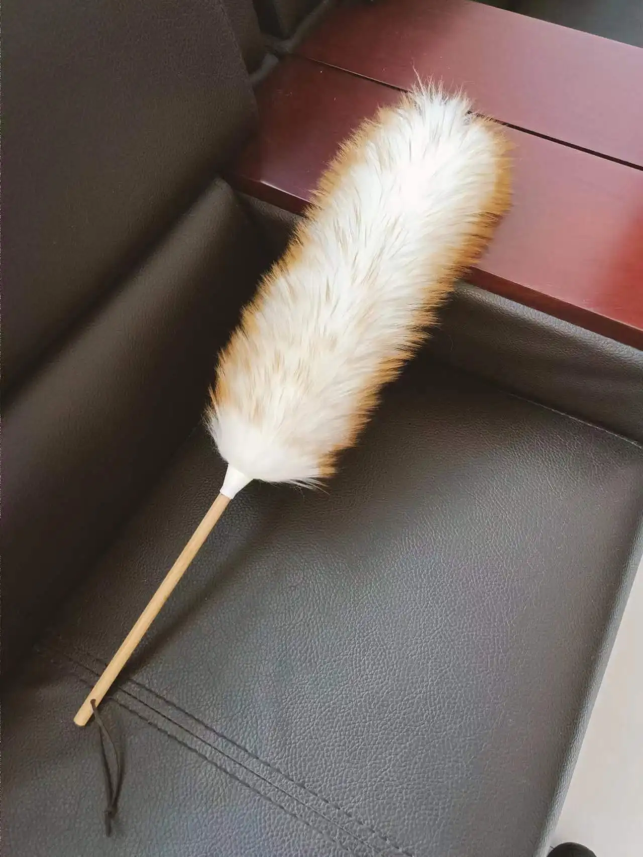 Пыльник из натуральной овечьей шерсти с удлинительной ручкой для коммерческой уборки или