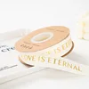 2.5cm40 yards beige soup gold ribbon