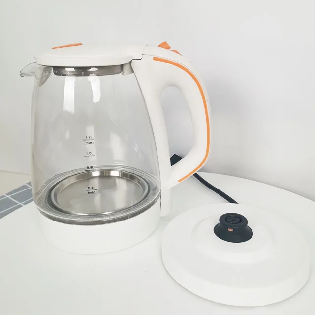 
Домашний кухонный прибор бойлер газовый котел водонагреватель 220V 1.2L LED маленький электрический стеклянный чайник 