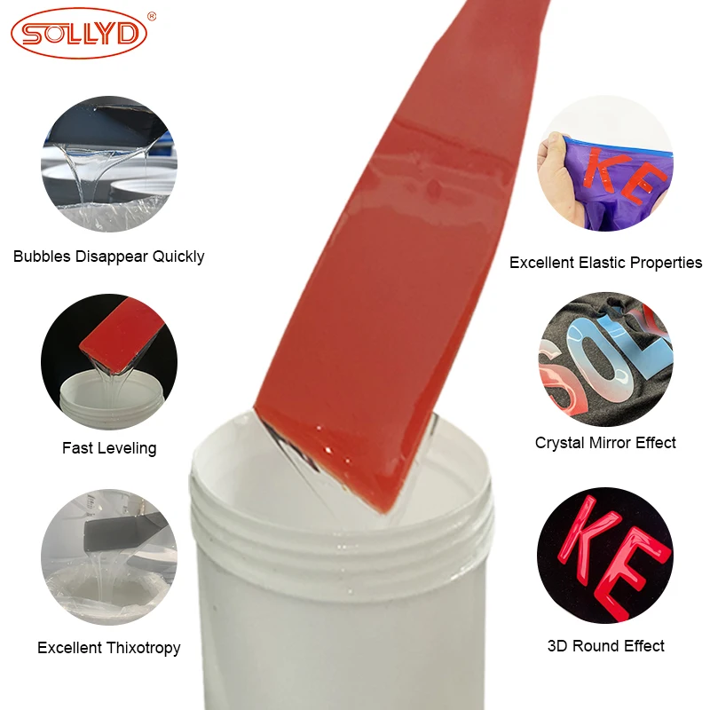 SOLLYD RG-2780 Factory Direct Selling Silk Screen Printing Silicone Ink for Textile Glazing Mirror