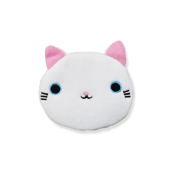 Custom Cute Cartoon Cat Colorful Coin Purse Keychain Plush Coin Purse Children's Cat Animal Coin Plushie Purse Keychain Wallet