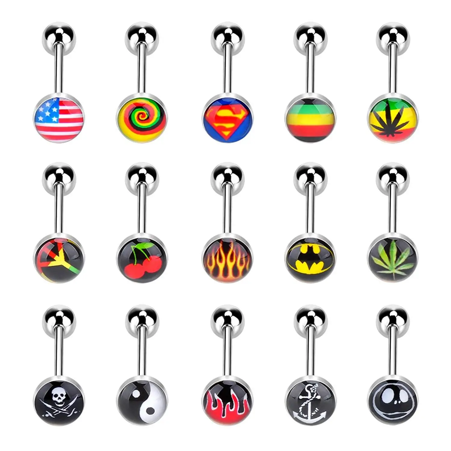 cool tongue rings jewelry