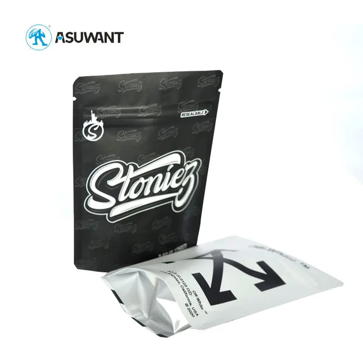 CUSTOM Soft Touch Smell Proof Stand up Child Resistant Plastic Mylar Bags Jungle Boys Packaging Dispensary Bags