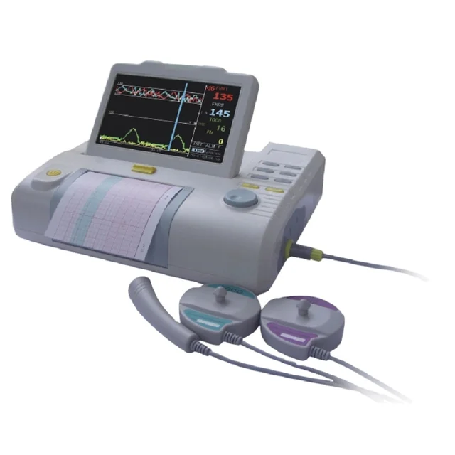 Hot Sale Portable Fetal Heart Monitor /CTG Fetal Monitor /7 Inch Screen Fetal Monitor Machine Monitor With Printer Lethealth